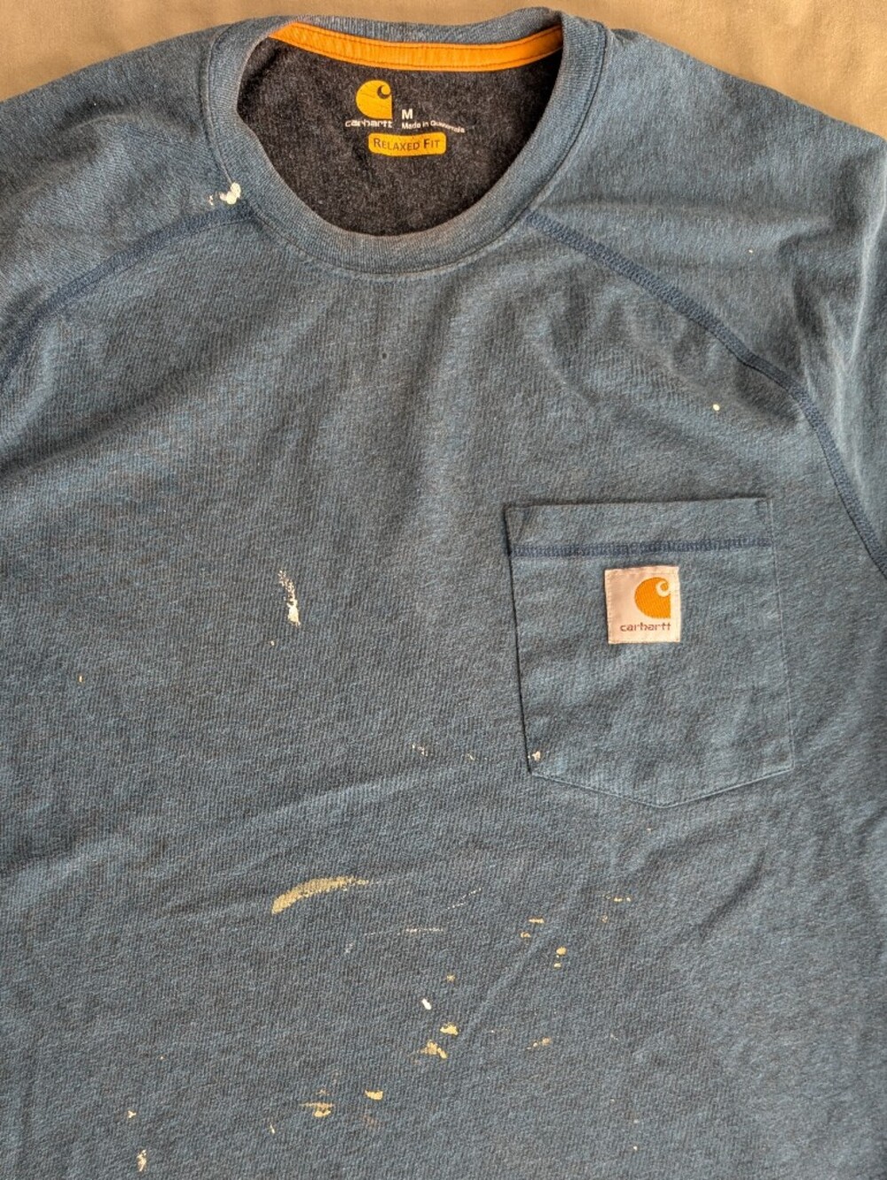 Carhartt Men’s Heather Blue Pocket T-Shirt M